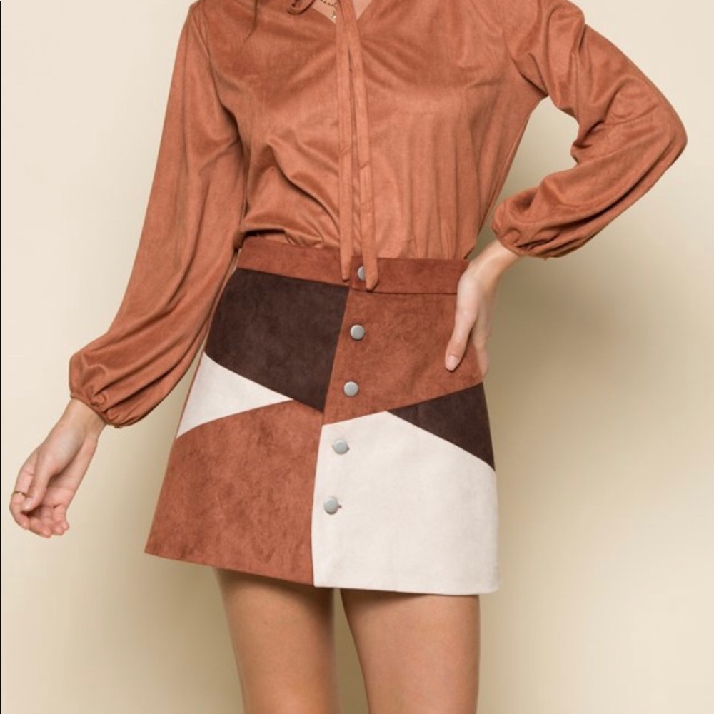RAGA suede skirt